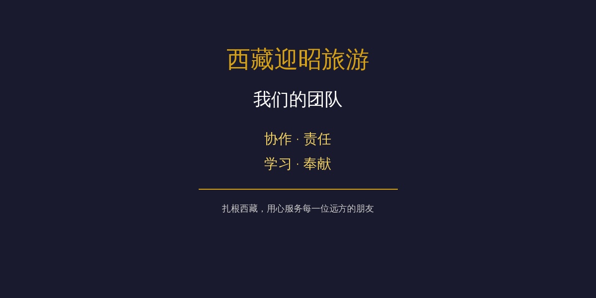 西藏迎昭旅行社团队风采